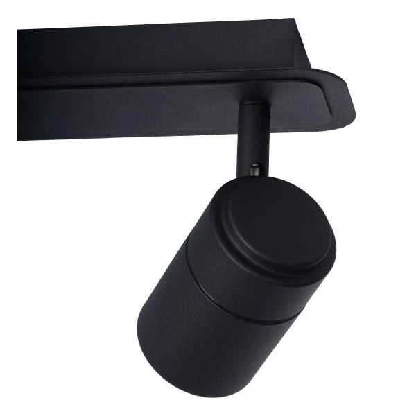 Lucide LENNERT - Deckenstrahler Badezimmer - LED Dim. - GU10 - 3x5W 3000K - IP44 - Schwarz - DETAIL 2